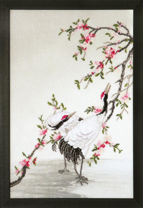 DIY Cross stitch kit with a printed canvas 