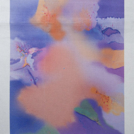 DIY Cross stitch kit with a printed canvas "Summer heat"