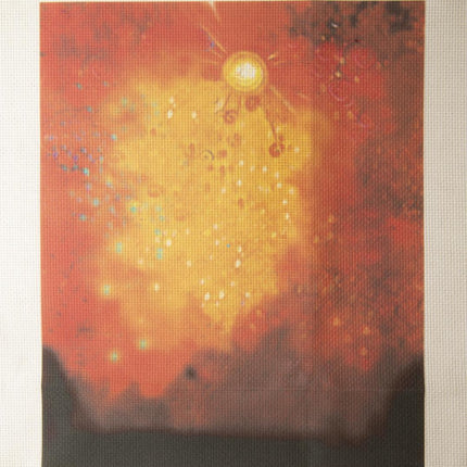 DIY Cross stitch kit with a printed canvas "Hot midday"