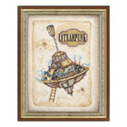 DIY Cross stitch kit with a printed canvas 