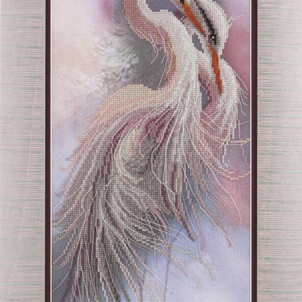 DIY Cross stitch kit with a printed canvas "At sunrise"
