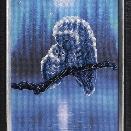 DIY Cross stitch kit with a printed canvas "Lullaby"