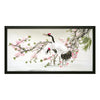 DIY Cross stitch kit with a printed canvas "Cranes gather dew"