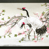 DIY Cross stitch kit with a printed canvas "Cranes gather dew"