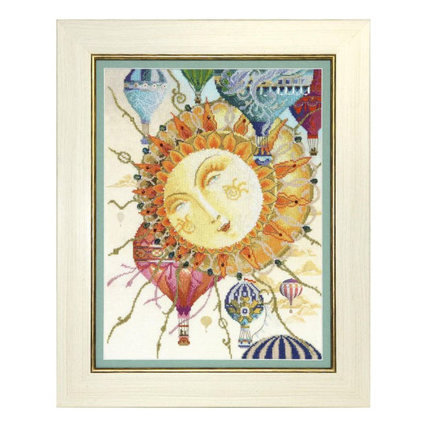 DIY Cross stitch kit with a printed canvas "Light of life"