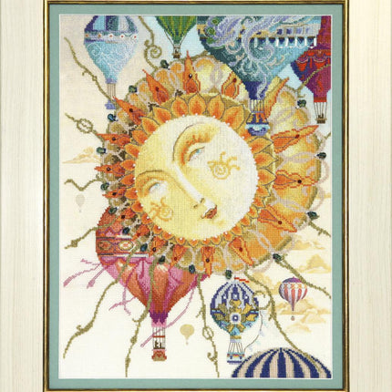 DIY Cross stitch kit with a printed canvas "Light of life"