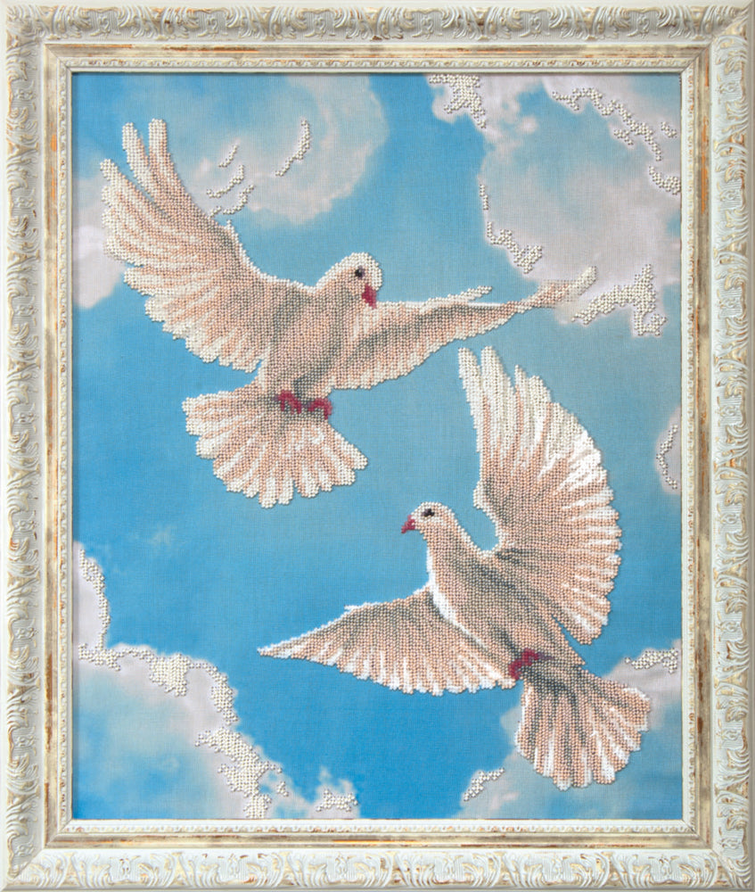 DIY Beadwork kit "On the wings of love"