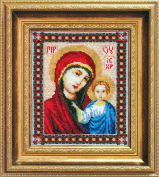 DIY Beadwork kit "The Kazan Icon of the Mother of God"