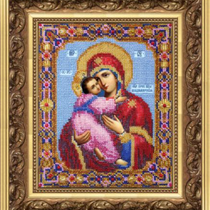 DIY Beadwork kit "The Vladimir Icon of the Holy Virgin Mary"