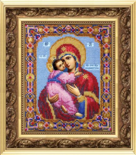 DIY Beadwork kit "The Vladimir Icon of the Holy Virgin Mary"