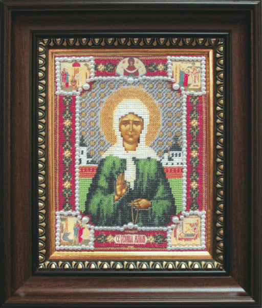 DIY Beadwork kit "The Icon of St. Blessed Matrona of Moscow"
