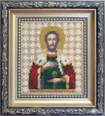 DIY Beadwork kit "The Icon of the Grand Prince Alexander Nevskiy"
