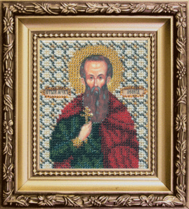 DIY Beadwork kit "The Icon of St. Martyr Leonid"