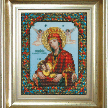 DIY Beadwork kit "The Icon of the Mother of God Nursing the Child"