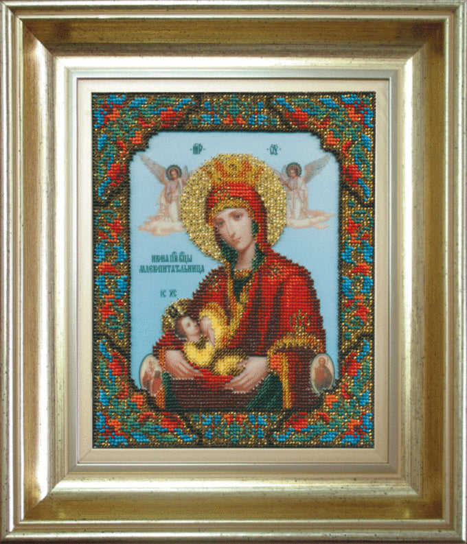 DIY Beadwork kit "The Icon of the Mother of God Nursing the Child"