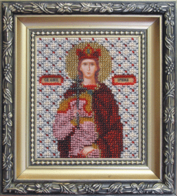 DIY Beadwork kit "The Icon of St. Martyr Irina"