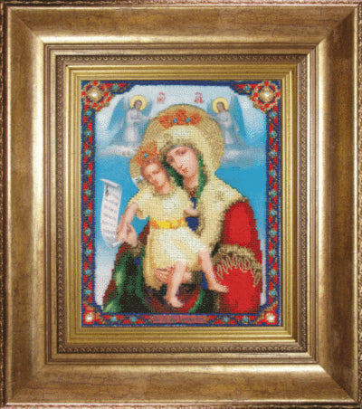 DIY Beadwork kit "The Icon of the Mother of God It is truly meet"