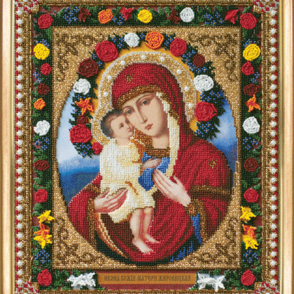 DIY Beadwork kit "The Zhirovitsy icon of the Mother of God"