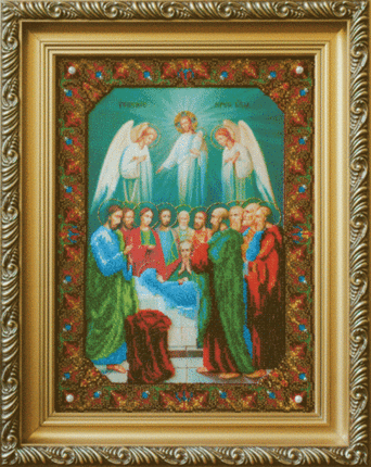 DIY Beadwork kit "The Icon of Dormition of the Theotokos"