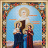 DIY Beadwork kit "The Icon of  Sts. Sophia and her Three Daughters, Faith, Hope, and Charity"