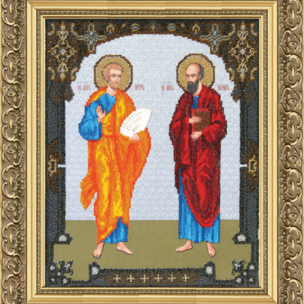 DIY Beadwork kit "The Icon of the Holy Apostles Peter and Paul"