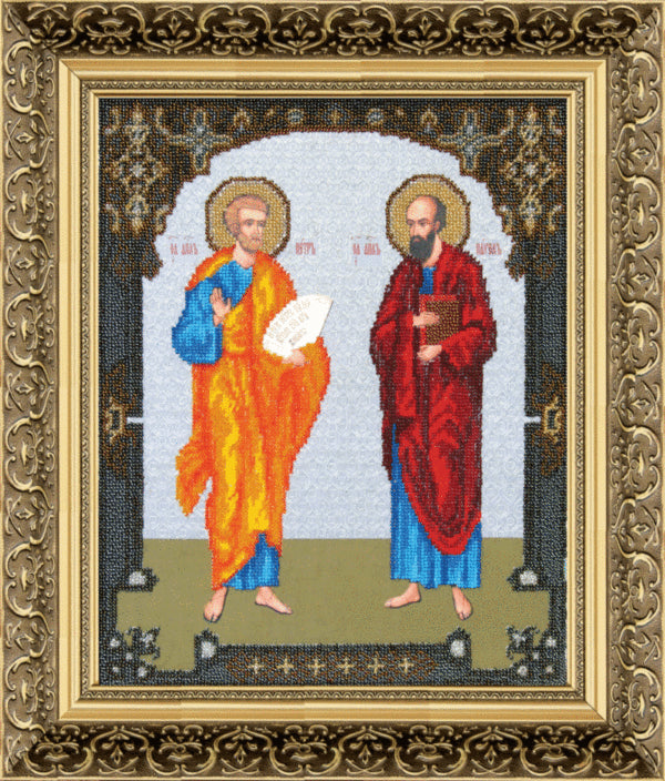 DIY Beadwork kit "The Icon of the Holy Apostles Peter and Paul"