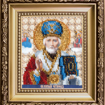 DIY Beadwork kit "The Icon of St. Nicholas the Wonderworker"