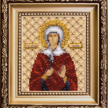 DIY Beadwork kit "The Icon of St. Martyr Galina"