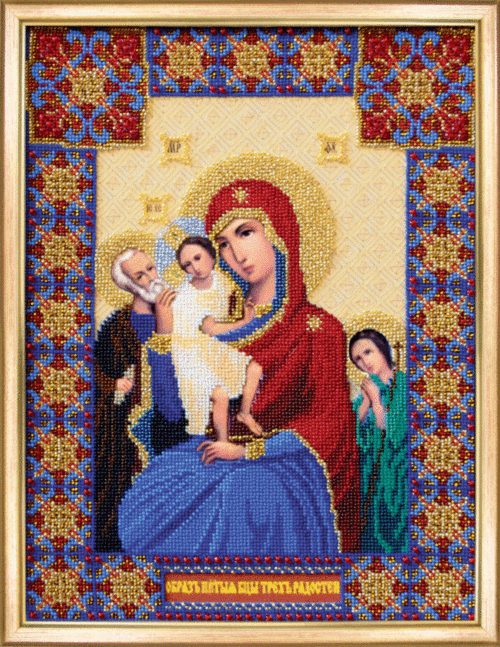DIY Beadwork kit "The Icon of the Mother of God Of the Three Joys"