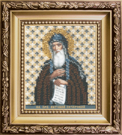 DIY Beadwork kit "The Icon of St. Anthony of the Kiev Caves"