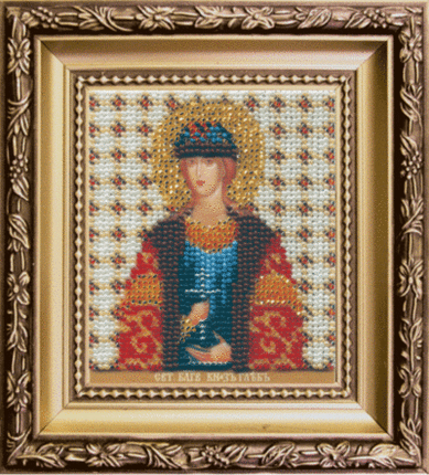 DIY Beadwork kit "The Icon of St. and the most Orthodox Prince Gleb"
