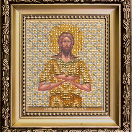 DIY Beadwork kit "The Icon of St. Alexis, man of God"