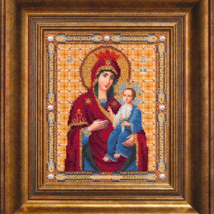 DIY Beadwork kit "The Iberian Icon of the Mother of God"