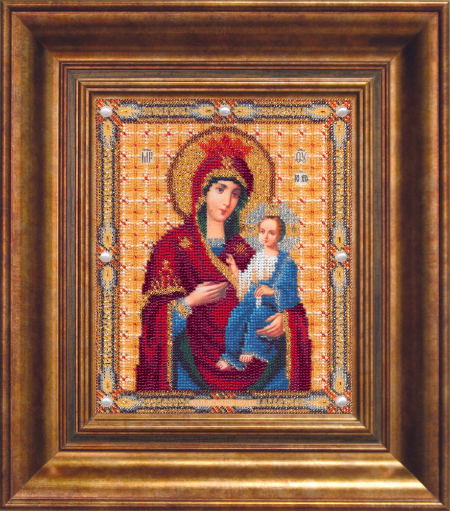 DIY Beadwork kit "The Iberian Icon of the Mother of God"