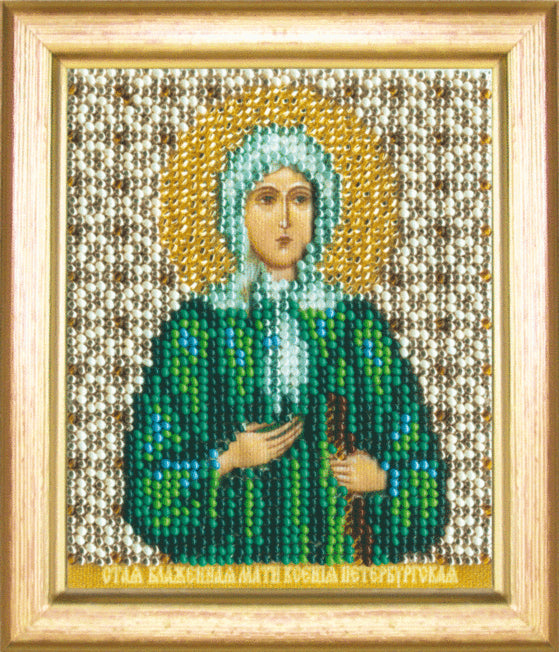DIY Beadwork kit "The Icon of Blessed Xenia of St. Peterburg"