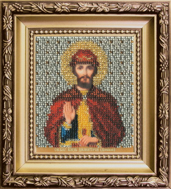 DIY Beadwork kit "The Icon of St. Dmitry Donskoy"