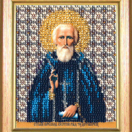 DIY Beadwork kit "The Icon of St. Sergius of Radonezh"