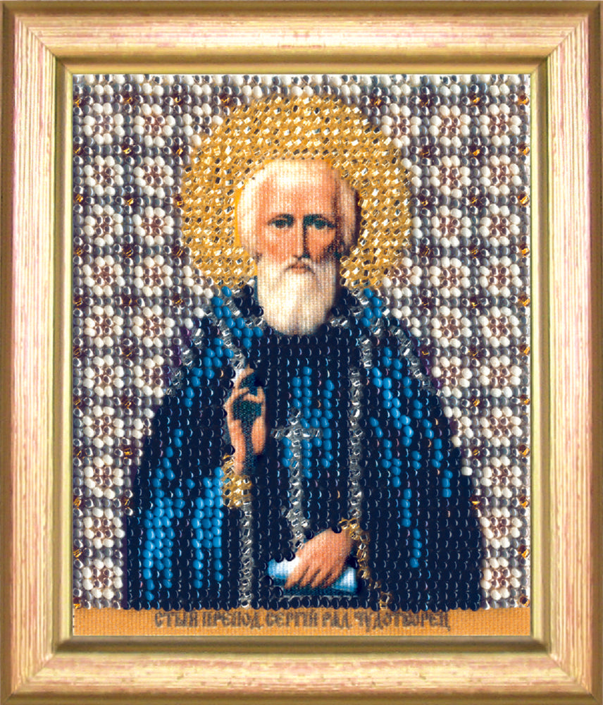 DIY Beadwork kit "The Icon of St. Sergius of Radonezh"