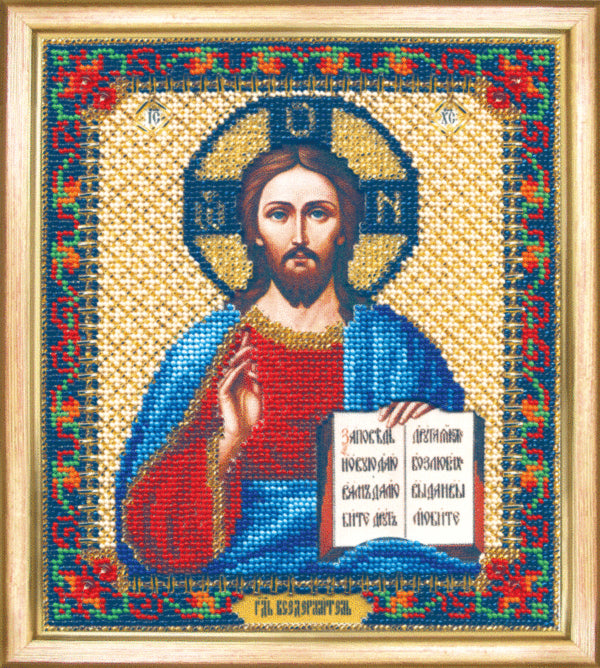 DIY Beadwork kit "Icon of Pantocrator"