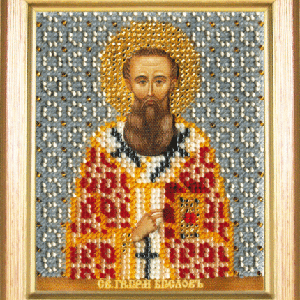 DIY Beadwork kit "The Icon of St. Gregory the Theologian"