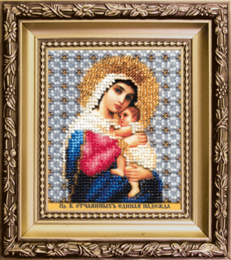DIY Beadwork kit "The Icon of the Mother of God. Desperate single hope"