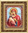 DIY Beadwork kit "The Vladimir icon of the Mother of God"