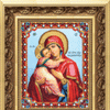 DIY Beadwork kit "The Vladimir icon of the Mother of God"
