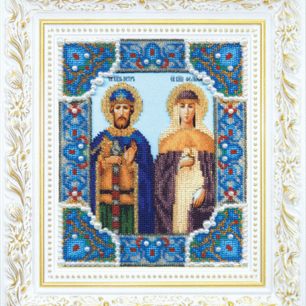 DIY Beadwork kit "The Icon of St. Peter and Fevronia"