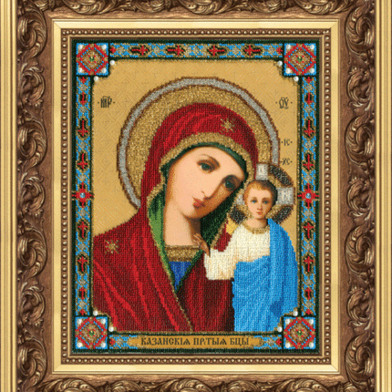 DIY Beadwork kit "The Kazan icon of the Mother of God"