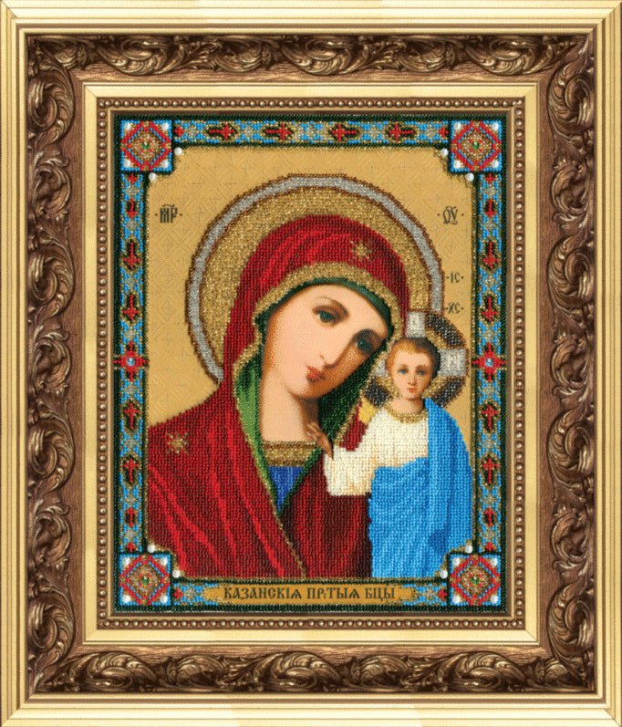 DIY Beadwork kit "The Kazan icon of the Mother of God"