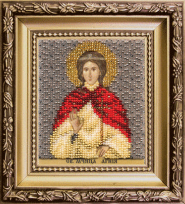 DIY Beadwork kit "The Icon of St. Agnia"