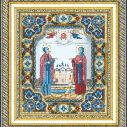 DIY Beadwork kit "The Icon of St. Peter and Fevronia"