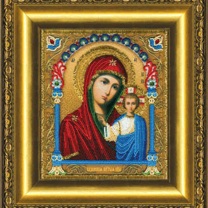 DIY Beadwork kit "The Kazan icon of the Mother of God"