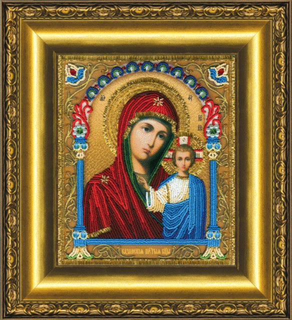 DIY Beadwork kit "The Kazan icon of the Mother of God"